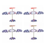 4x Elastisk Gummiband Drivet DIY Skumflygplan Modell Kit Flygplan Pedagogisk Leksak