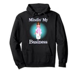 Mindin' My Business Girl Magic Black Fun Women Boss Melanin Pullover Hoodie