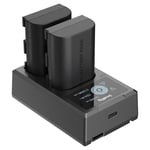 SmallRig LP-E6NH batteri- og lade kit (m/2 batterier)