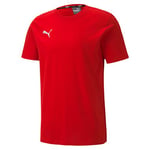PUMA Men's teamGOAL 23 Casuals Tee T-Shirt, Red, Medium