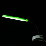 1pc Usb Led Light Clip-on Clamp Bed Table Study Desk Reading Green