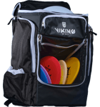 Viking Discs Viking Discs Tour Bag Disc Golf Backpack Frisbeegolf BLACK_WHITE