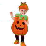 Halloween barn nyhet pumpa cosplay kostym hatt set 110cm V 80cm
