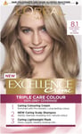 L'Oreal Excellence Creme Permanent Hair Dye 8.1 Natural Ash Blonde Natural