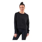 Nike Dry Get Fit Lux Sweatshirt T-Shirt Femme, Black/White, FR : M (Taille Fabricant : M)