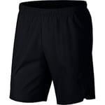 Nike Men Court Flex Ace Tennis Shorts - Black/Black/Black/White, Small