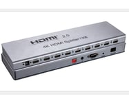 HDMI-splitter, 1 till 8 HDMI2.0 4K/60Hz