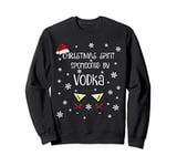 Funny Christmas Spirit Sponsored By Vodka Holiday Party Sweatshirt