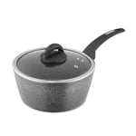 Tower Cerastone T81219 Forged Saucepan with Non-Stick Coating, 22cm, Graphite