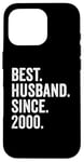 Best Husband Since 2000 | 25 anniversaire mariage 25 ans Coque pour iPhone 16 Pro