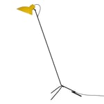 VV Cinquanta Floor Lamp, Black / Yellow