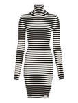 Calvin Klein Jeans Woven Label Tight Sweater Dress Svart
