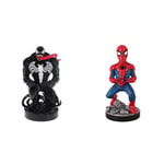 8" Venom Marvel Comics Cable Guy Gaming Controller Phone Holder Stand (Nintendo Switch) & Cable Guys - Spider-Man Classic Accessory Holder for Gaming Controllers and Smartphones (Electronic Games)