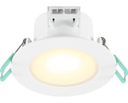 LED-spotlight badrum dimbar IP65 5,5W 550 lm 2200-3000 K Sylspot vit/matt Ø 87/68-74 mm 230 V