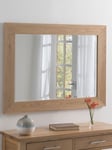 Yearn Rectangular Oak Wood Wall Mirror
