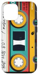 Coque pour iPhone 15 Pro Cassette Audio musique rétro année 1980 - 80s mixe best of
