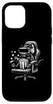 iPhone 14 Pro Black Cat Popcorn Animal Gaming Controller Headset Gamer Case