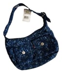 LEVIS HANDBAG Corduroy Blue Floral - New With Tags
