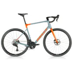 Ridley Bikes Grifn GRX 800 2x Carbon Allroad Bike - Bermuda Grey / Rich Orange Metallic Large Grey/Rich