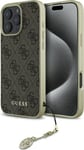 Guess Guhcp16xgf4gbr Apple Iphone 16 Pro Max 6.9" Dėklas Telefonui Rudos Spalvos 4G Charms Collection