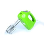 Hand Mixer,Hand Mixer Electric with 5 Speed Control Turbo Button for Whipping + Mixing Cookies Food Beater Egg Cakes Dough Batters Meringues More (Green,British Standard（Adapter）)