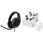 Turtle Beach Recon 500 Wired Multiplatform Gaming Headset - PS5, PS4, PC, Xbox Series X|S, Xbox One and Nintendo Switch & Venom Twin Charging Dock - White (Xbox Series X & S/Xbox One)