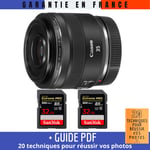 Canon RF 35mm f/1.8 Macro IS STM + 2 SanDisk 32GB UHS-II 300 MB/s + Guide PDF '20 TECHNIQUES POUR RÉUSSIR VOS PHOTOS