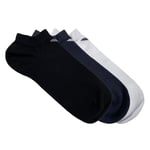 Emporio Armani Underwear Men's 3-Pack in-Shoe Socks, White-Black-Marine, L/XL