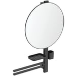 Ideal Standard Alu+ hylle med speil, matt sort