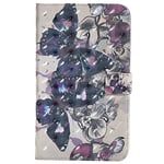 JIan Ying for Samsung Galaxy Tab A6 7.0" SM-T280 T285 Tablet Case, 3D PU Leather Protector Sleeve Cover with Auto Sleep/Wake Function Colorful butterflies