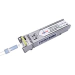 Elfcam® - Module SFP 1,25G, Connecteur Câble à Fibre Optique Monomode LC/UPC, 10KM DDM,TX 1550nm / RX1310nm