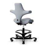 HÅG Capisco 8106 - ergonominen toimistotuoli 200 mm Kyllä Musta Vaaleanharmaa 60139