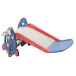(Blue)Kids Slide Plastic Toddler Slide Multifunctional For Indoor