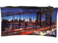 Panta Plast pencil case with print on New York zipper (231527)