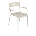 Fermob - Luxembourg Armchair Clay Grey A5 - Matstolar utomhus - Frédéric Sofia - Grön,Grå - Metall