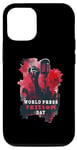 iPhone 12/12 Pro World Press Freedom Day Fist and Mic Graphic Free Defender Case
