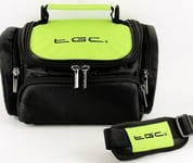 TGC ® Large Camera Case for Sony Cyber-Shot DSC-H300, DSC-H400, DSC-HX400, DSC-HX400V Plus Accessories (Electric Green & Black)