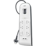 Belkin 6 Outlet Surge Strip with 2.4A USB Charging