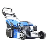 Hyundai 19" 48cm / 480mm Self Propelled Electric Start 139cc Petrol Roller Lawnmower, 5 Cutting Heights, 70l Grass Bag, Foldable Handles, 3 Year Warranty