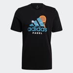 Adidas Graphic Logo Padeltröja Black