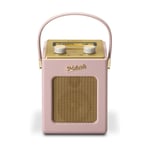 Roberts Revival Mini Portable DAB+/FM Radio in Dusky Pink