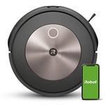 iRobot Roomba j7 (j7156) - Aspirateur Robot Connecté WiFi - Extracteurs Caoutchouc Multisurfaces - Idéal pour Animaux - Cartographie, Mémorise, s'adapte à Votre Domicile - Détecte et Evite Les Objets