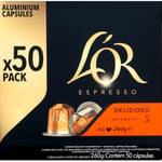 L or espresso delizioso capsules 50 pc 260 gr