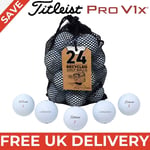 Titleist Pro V1X Grade A Lake Golf Balls - 2 Dozen Mesh Bag FREE UK DELIVERY