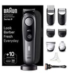 Braun Beard Trimmer Series 9 BT9420, Trimmer With Barber Tools