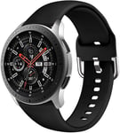 Abasic compatible with Huawei Watch GT 2 (42mm) / Honor Watch Magic 2 (42mm) Watch Strap, Soft Silicone Replacement Bands (20mm, Black)
