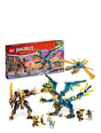 Elemental Dragon Vs. The Empress Mech Set Patterned LEGO