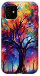 iPhone 11 Colorful Tree & Forest, Beautiful Fantasy Nature & Life Case