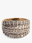 L & T Heirlooms Second Hand Double Row Diamond Cocktail Ring