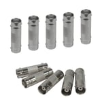 BNC Connector Pack 10pcs BNC Female to Female Straight Coupler Adapter Connector for CCTV Camera Survelliance System